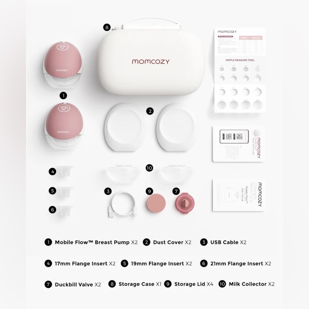MomCozy Wearable Breast Pump Mobile Flow BP223 Electric ONE Pump Hands Free New - Picture 3 of 7